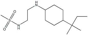 N-(2-{[4-(2-methylbutan-2-yl)cyclohexyl]amino}ethyl)methanesulfonamide 结构式
