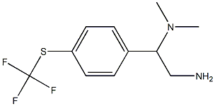 N-(2-amino-1-{4-[(trifluoromethyl)thio]phenyl}ethyl)-N,N-dimethylamine 结构式