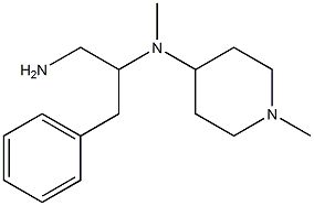 N-(2-amino-1-benzylethyl)-N-methyl-N-(1-methylpiperidin-4-yl)amine 结构式