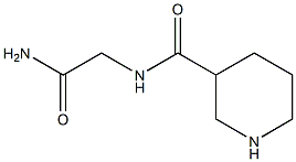 N-(2-amino-2-oxoethyl)piperidine-3-carboxamide 结构式