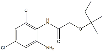 N-(2-amino-4,6-dichlorophenyl)-2-[(2-methylbutan-2-yl)oxy]acetamide 结构式