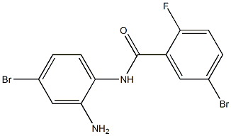 N-(2-amino-4-bromophenyl)-5-bromo-2-fluorobenzamide 结构式