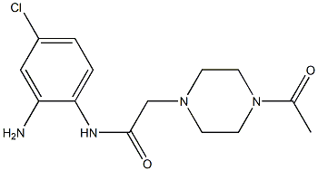 N-(2-amino-4-chlorophenyl)-2-(4-acetylpiperazin-1-yl)acetamide 结构式