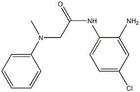 N-(2-amino-4-chlorophenyl)-2-[methyl(phenyl)amino]acetamide 结构式