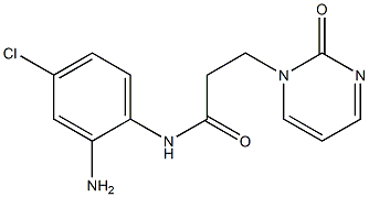 N-(2-amino-4-chlorophenyl)-3-(2-oxopyrimidin-1(2H)-yl)propanamide 结构式