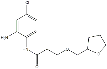 N-(2-amino-4-chlorophenyl)-3-(oxolan-2-ylmethoxy)propanamide 结构式