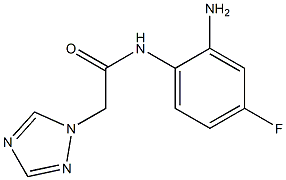 N-(2-amino-4-fluorophenyl)-2-(1H-1,2,4-triazol-1-yl)acetamide 结构式