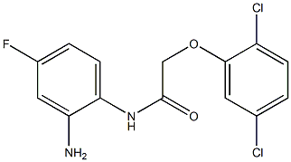 N-(2-amino-4-fluorophenyl)-2-(2,5-dichlorophenoxy)acetamide 结构式