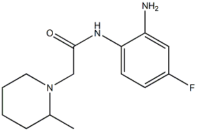 N-(2-amino-4-fluorophenyl)-2-(2-methylpiperidin-1-yl)acetamide 结构式