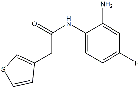 N-(2-amino-4-fluorophenyl)-2-(thiophen-3-yl)acetamide 结构式