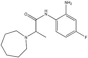 N-(2-amino-4-fluorophenyl)-2-azepan-1-ylpropanamide 结构式