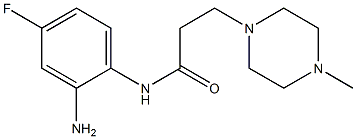 N-(2-amino-4-fluorophenyl)-3-(4-methylpiperazin-1-yl)propanamide 结构式