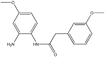 N-(2-amino-4-methoxyphenyl)-2-(3-methoxyphenyl)acetamide 结构式