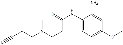 N-(2-amino-4-methoxyphenyl)-3-[(2-cyanoethyl)(methyl)amino]propanamide 结构式