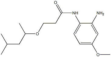 N-(2-amino-4-methoxyphenyl)-3-[(4-methylpentan-2-yl)oxy]propanamide 结构式