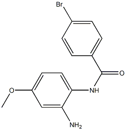 N-(2-amino-4-methoxyphenyl)-4-bromobenzamide 结构式