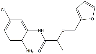 N-(2-amino-5-chlorophenyl)-2-(2-furylmethoxy)propanamide 结构式