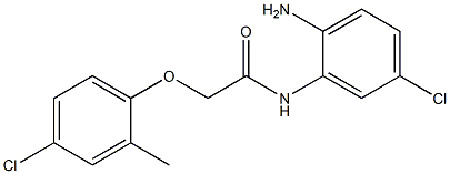 N-(2-amino-5-chlorophenyl)-2-(4-chloro-2-methylphenoxy)acetamide 结构式