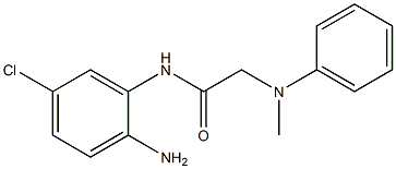 N-(2-amino-5-chlorophenyl)-2-[methyl(phenyl)amino]acetamide 结构式