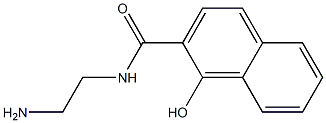 N-(2-aminoethyl)-1-hydroxy-2-naphthamide 结构式