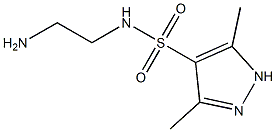 N-(2-aminoethyl)-3,5-dimethyl-1H-pyrazole-4-sulfonamide 结构式