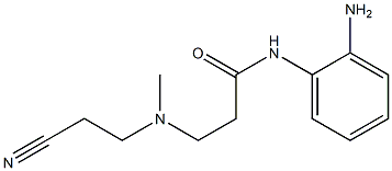 N-(2-aminophenyl)-3-[(2-cyanoethyl)(methyl)amino]propanamide 结构式