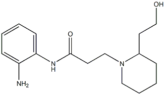 N-(2-aminophenyl)-3-[2-(2-hydroxyethyl)piperidin-1-yl]propanamide 结构式