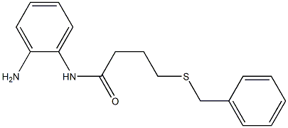 N-(2-aminophenyl)-4-(benzylsulfanyl)butanamide 结构式