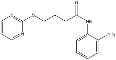 N-(2-aminophenyl)-4-(pyrimidin-2-ylsulfanyl)butanamide 结构式