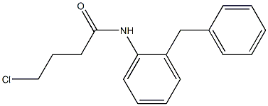 N-(2-benzylphenyl)-4-chlorobutanamide 结构式