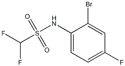 N-(2-bromo-4-fluorophenyl)difluoromethanesulfonamide 结构式