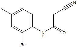 N-(2-bromo-4-methylphenyl)-2-cyanoacetamide 结构式