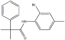 N-(2-bromo-4-methylphenyl)-2-methyl-2-phenylpropanamide 结构式