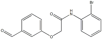 N-(2-bromophenyl)-2-(3-formylphenoxy)acetamide 结构式
