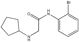 N-(2-bromophenyl)-2-(cyclopentylamino)acetamide 结构式