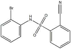N-(2-bromophenyl)-2-cyanobenzenesulfonamide 结构式