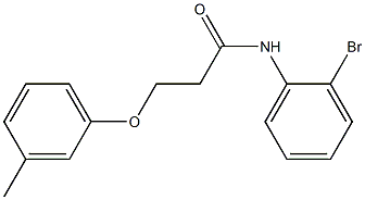 N-(2-bromophenyl)-3-(3-methylphenoxy)propanamide 结构式