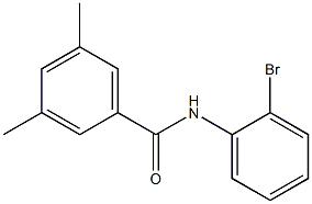 N-(2-bromophenyl)-3,5-dimethylbenzamide 结构式