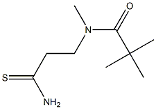N-(2-carbamothioylethyl)-N,2,2-trimethylpropanamide 结构式