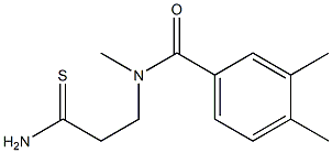 N-(2-carbamothioylethyl)-N,3,4-trimethylbenzamide 结构式