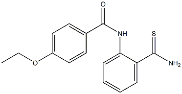 N-(2-carbamothioylphenyl)-4-ethoxybenzamide 结构式