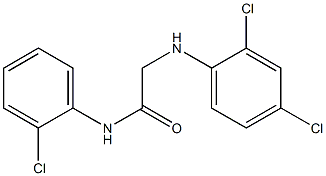 N-(2-chlorophenyl)-2-[(2,4-dichlorophenyl)amino]acetamide 结构式