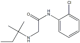 N-(2-chlorophenyl)-2-[(2-methylbutan-2-yl)amino]acetamide 结构式