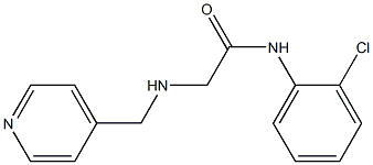 N-(2-chlorophenyl)-2-[(pyridin-4-ylmethyl)amino]acetamide 结构式