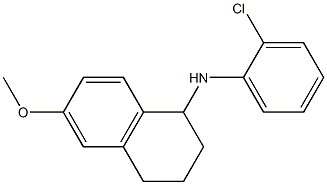 N-(2-chlorophenyl)-6-methoxy-1,2,3,4-tetrahydronaphthalen-1-amine 结构式