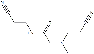 N-(2-cyanoethyl)-2-[(2-cyanoethyl)(methyl)amino]acetamide 结构式