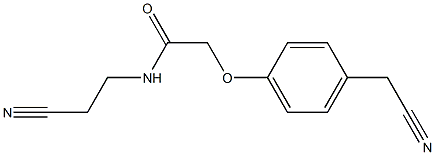 N-(2-cyanoethyl)-2-[4-(cyanomethyl)phenoxy]acetamide 结构式