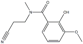N-(2-cyanoethyl)-2-hydroxy-3-methoxy-N-methylbenzamide 结构式