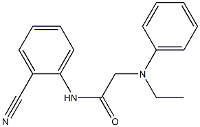 N-(2-cyanophenyl)-2-[ethyl(phenyl)amino]acetamide 结构式