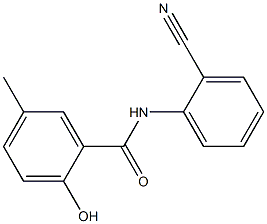 N-(2-cyanophenyl)-2-hydroxy-5-methylbenzamide 结构式